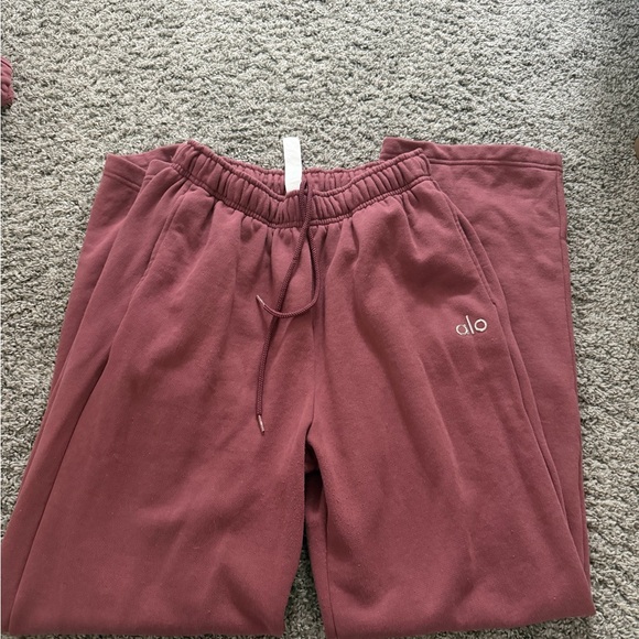 ALO Yoga Hoodie & Jogger Set - Dusty Rose - Picture 5 of 7